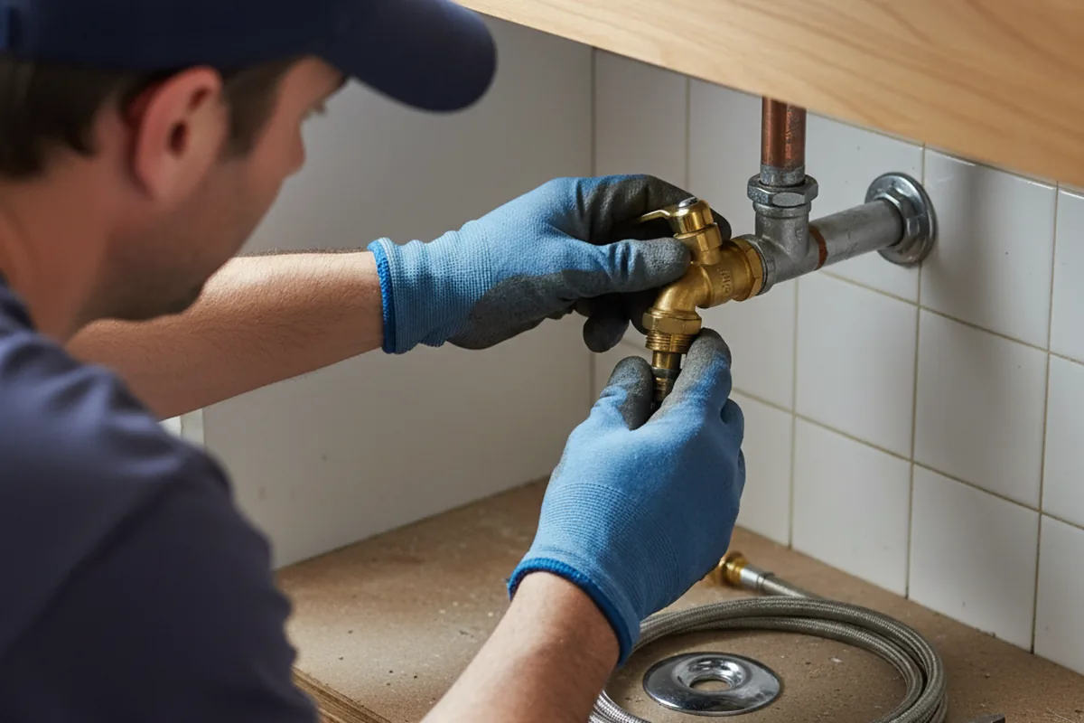 Shutoff valve and fitting work during Emergency Plumbing in Pomona